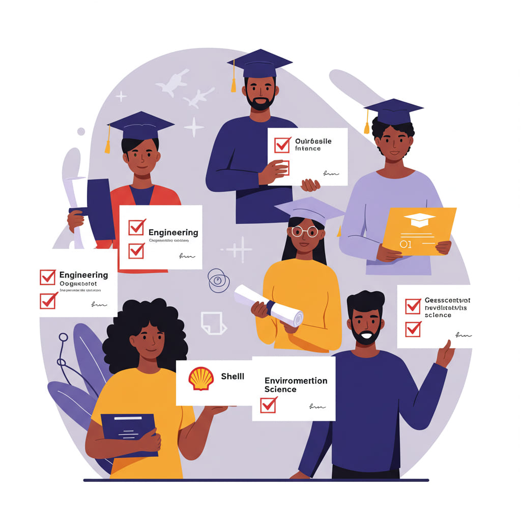 Eligibility criteria for Shell Graduate Program 2025 applicants.