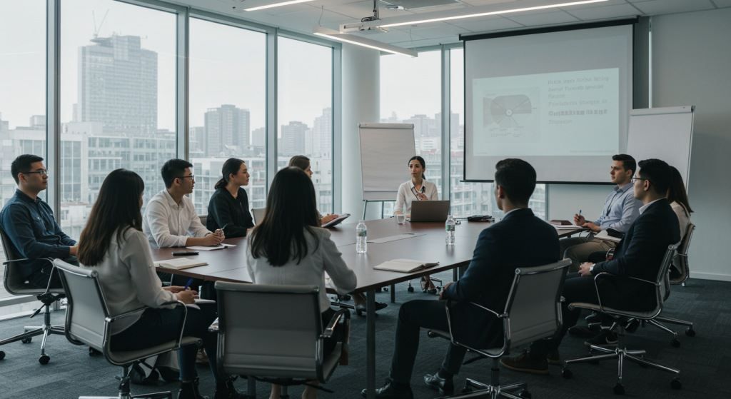 APM Terminals trainees in leadership session