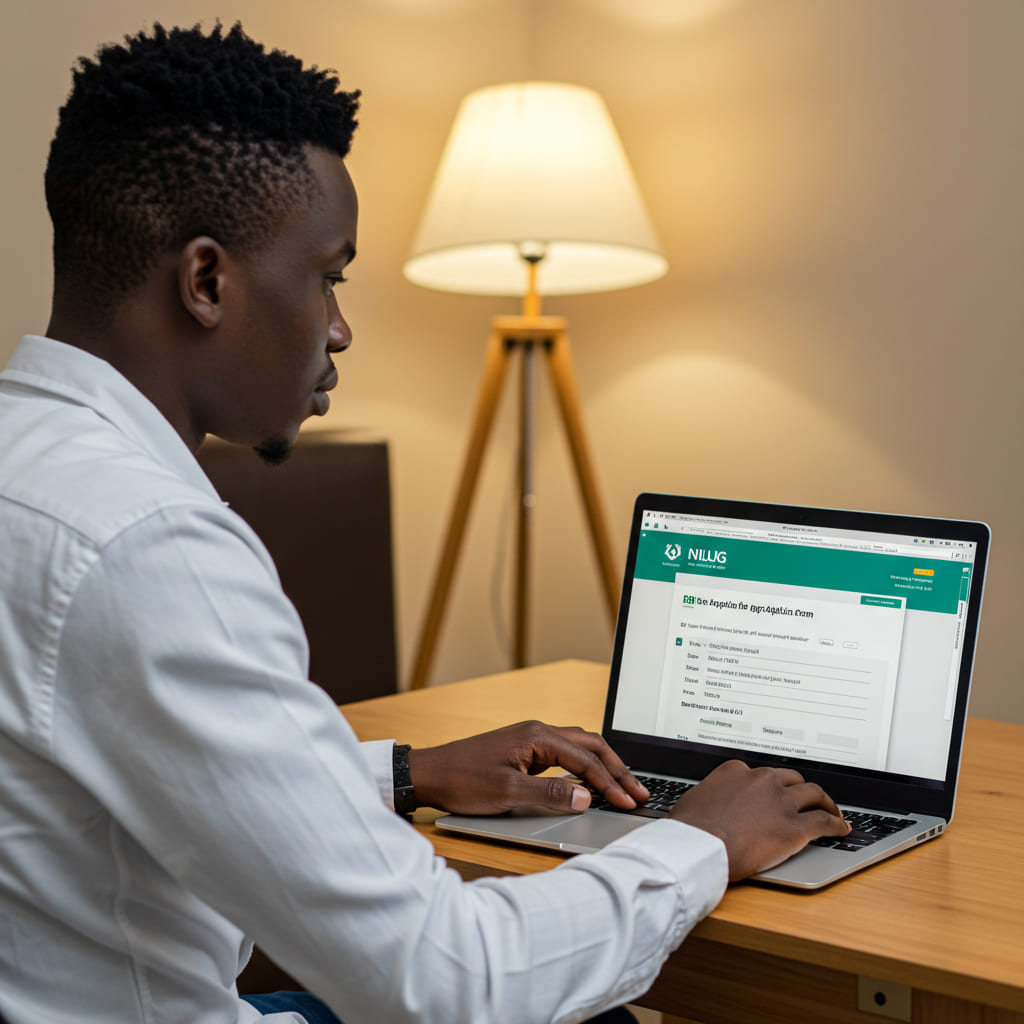 Graduate applying for NLNG trainee job online
