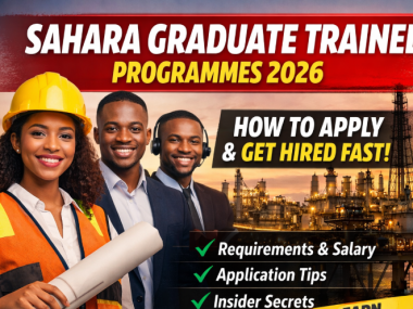 Sahara Graduate Trainee Programmes 2026