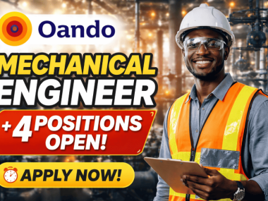 Mechanical Engineer + 4 Positions Open at Oando